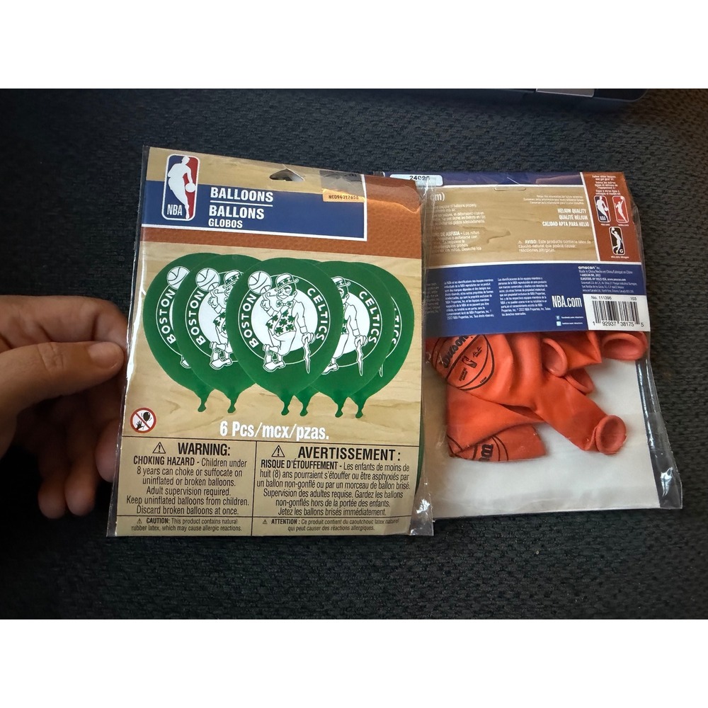 NBA Boston Celtics and Wilson Basketball Party Balloons 12ct 12 Inch Latex NEW
